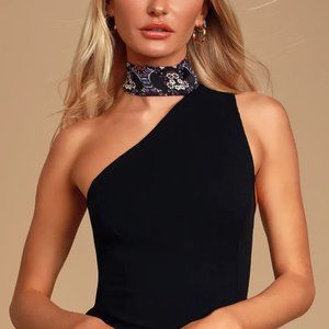 Free People Caroline One Shoulder Tie Crop Top